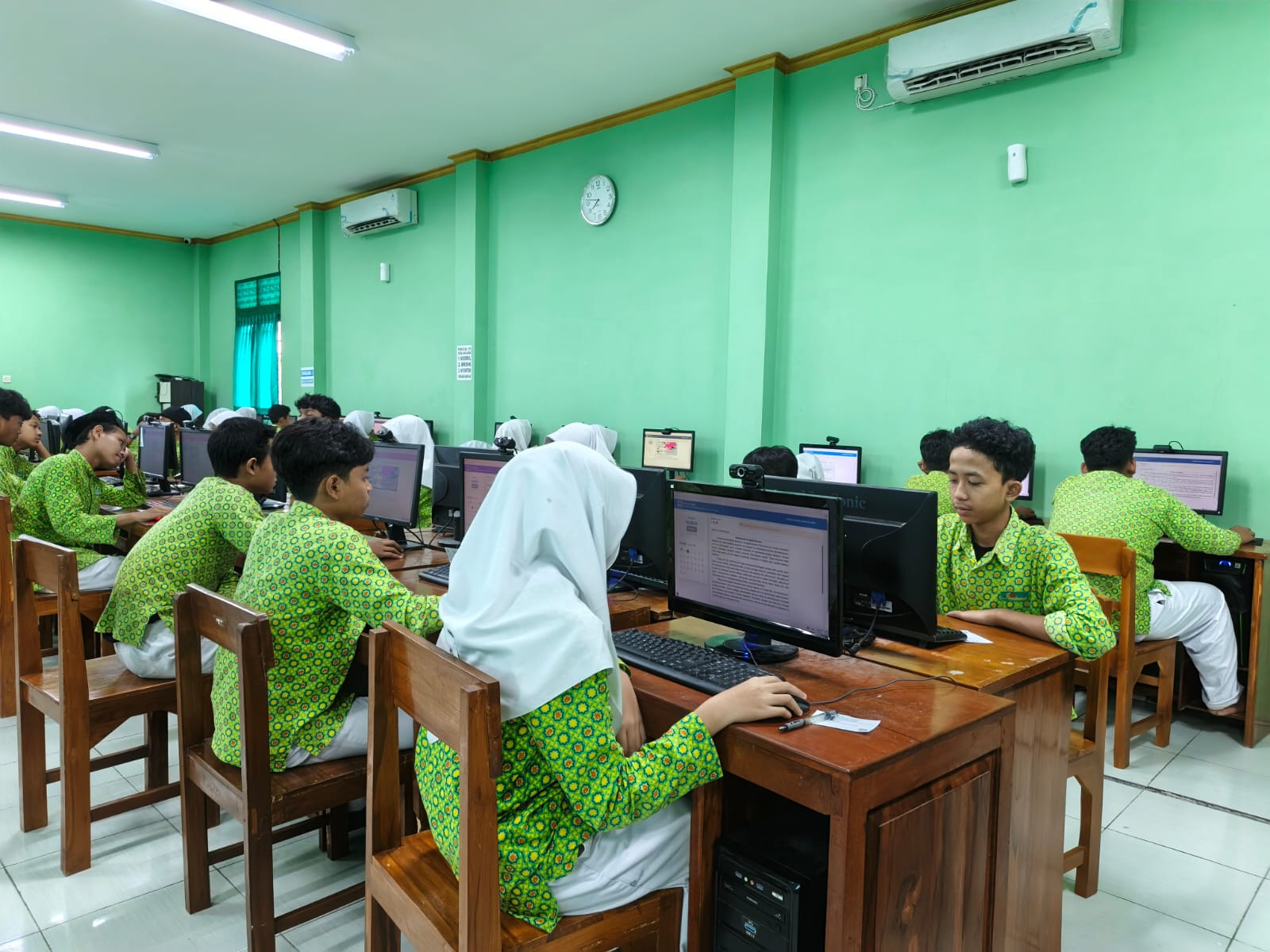 Pantang Kendur, Siswa Kelas IX MTsN 9 Bantul Antusias Jalani Try Out MKKS Hari Ketiga